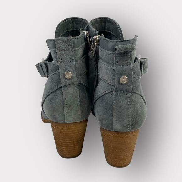 Sam Edelman Maurine Bootie in Stone Blue Suede Size 9.5 - Picture 3 of 9